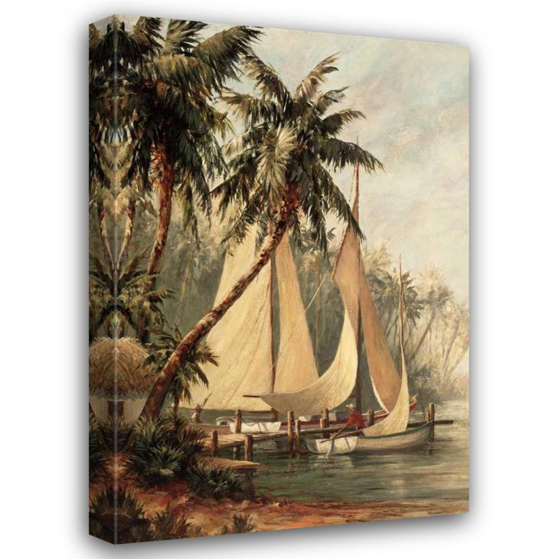 "Bay Isle Home ™", art sur toile tendue avec la galerie Malarz: Rum Cay, H 40 po x l 28 po