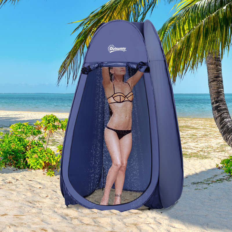 Tente de douche Outsunny Pop Up