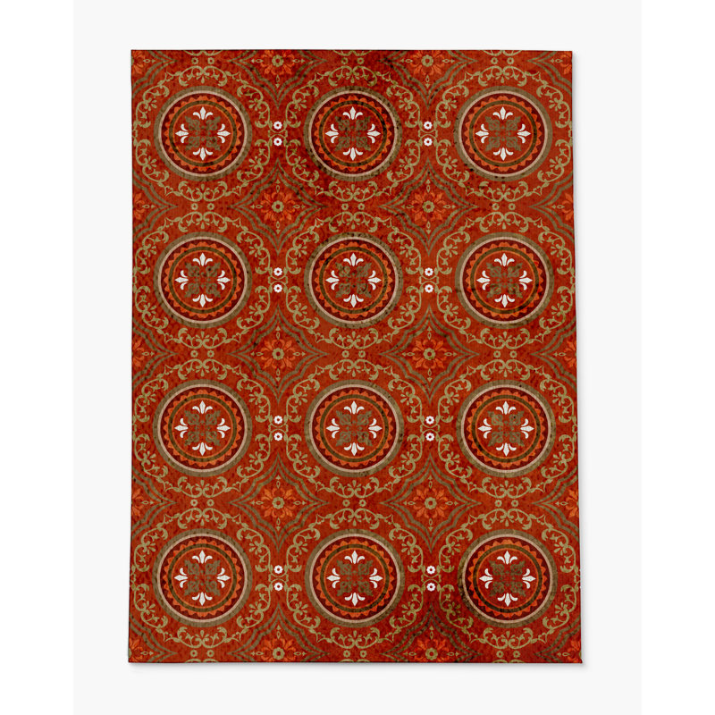 Tapis de chaise rectangulaire Juga, L 36 po x L 60 po, Rouge