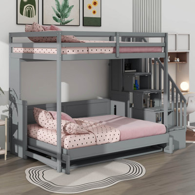 Murphy Bunk Beds Full Bunk Bed With Desk And Storage