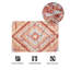 Tapis intérieur / extérieur géométrique tissé à la main orange / rouge-589750271
