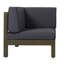 Ensemble de causeuse 2 pièces, gris foncé-1241792848