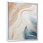 «Modern Modern Blue and Beige Sand», vue aérienne sur toile