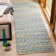 Arria Cape Cod Hand Woven Jute/Cotton Polka Dots Rug in Blue/Natural