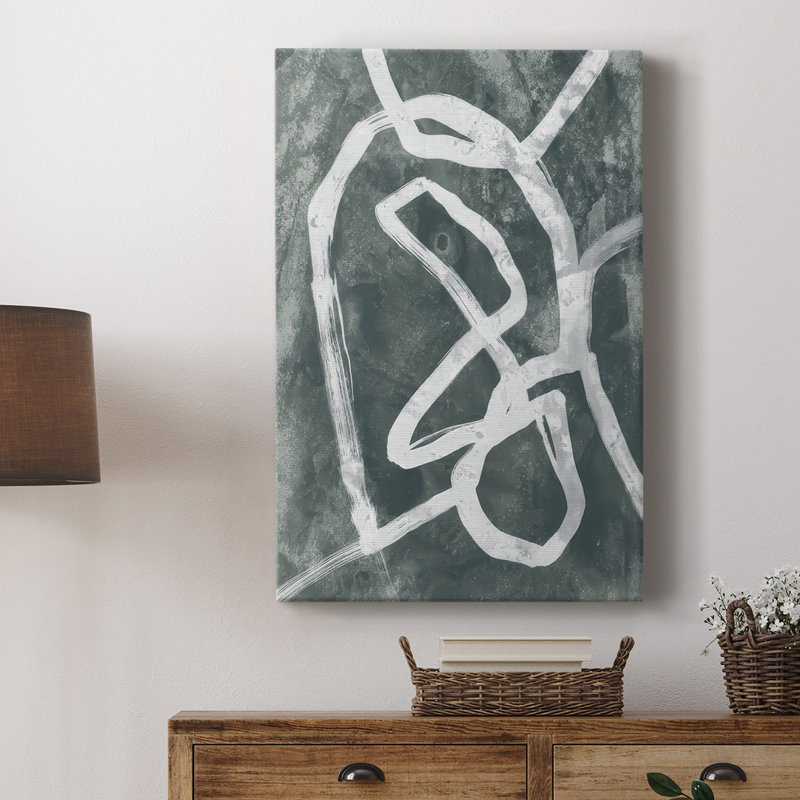 Chalk Line II -Custom Wrapped Gallery Cavas, 18" H x 12" W