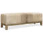 Melange Leather Bench