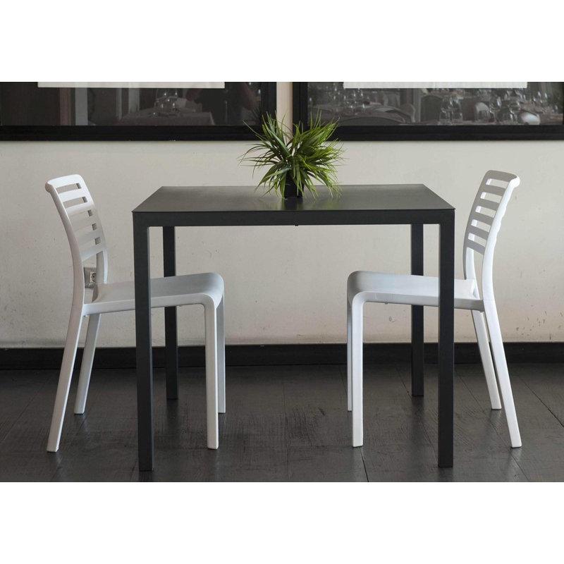 Lama Outdoor Dining Side Chair, Chocolate