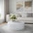 Burgener Concrete Drum Coffee Table-1663100621-1663100620