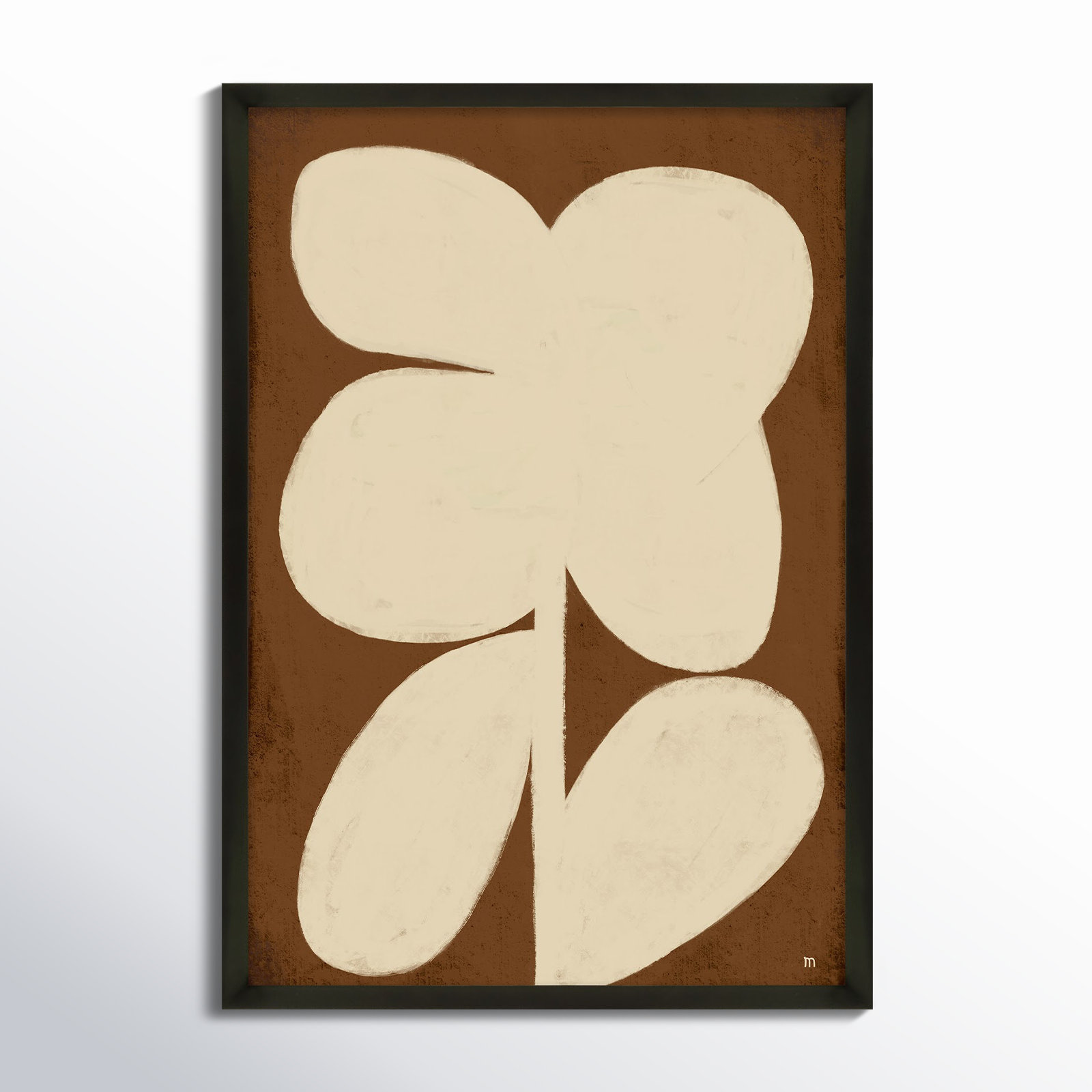 Flower 2 Print, Black Framed, 20" H x 14" W