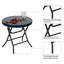 Straitson Round Metal Folding Outdoor Side Table , 46cm cm W 46cm cm D