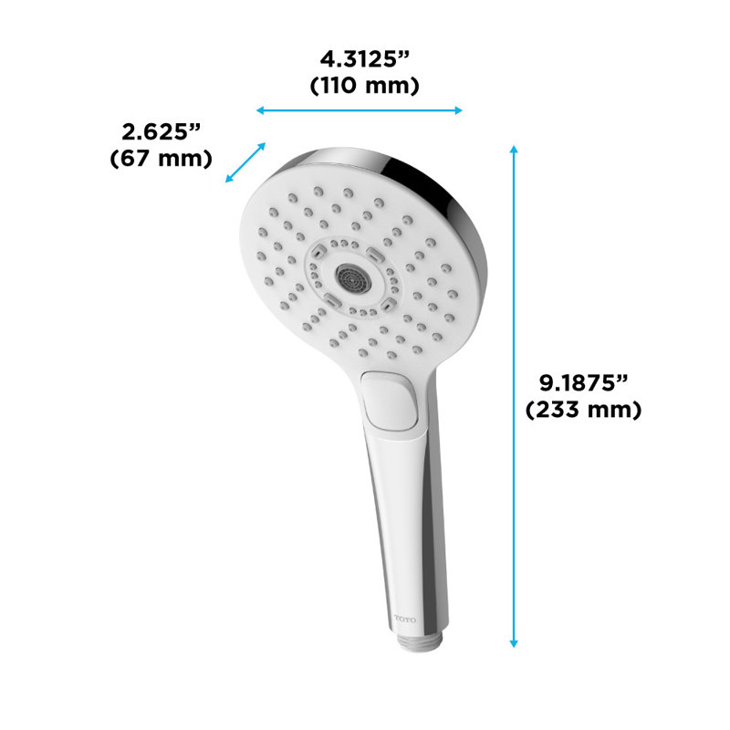 G Series Massage/Jett Handheld Shower Head, Polished Chrome