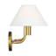 Luminaire de salle de bain Lansvale Sean Lavin Courson avec abat-jour en lin blanc-1414651849-1414651850-1414651860