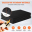 Paquet de 4 panneaux de mousse acoustique 48 x 24 x 2 po pour mur et plafond Studio