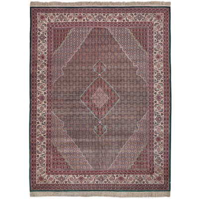 One-of-a-Kind 10' X 14' Wool Area Rug Pink/Purple/Green/Beige