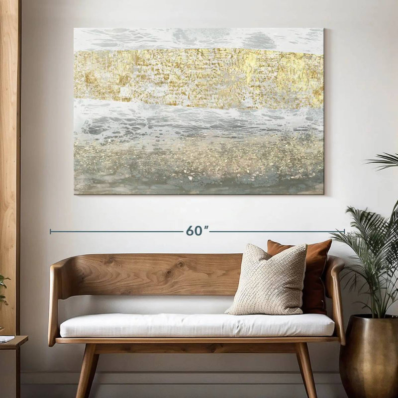 Avery Gilded Textures I, H 34 po x l 51 po