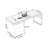 Nut-brown + White Rectangular Solid Wood desks-1586431972-1605058615