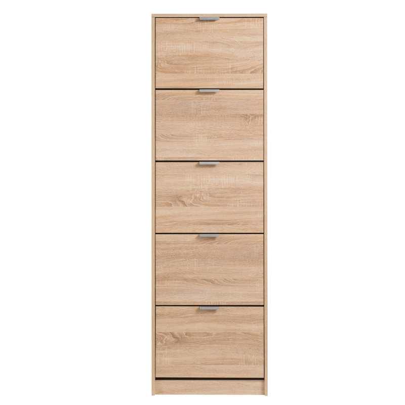 10 Pair Flip Down Shoe Storage, Natural