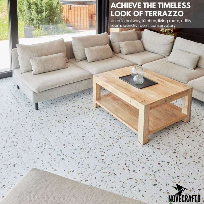 Terrazzo 1.5mm Thick 45.7cm W x 45.7cm L Vinyl