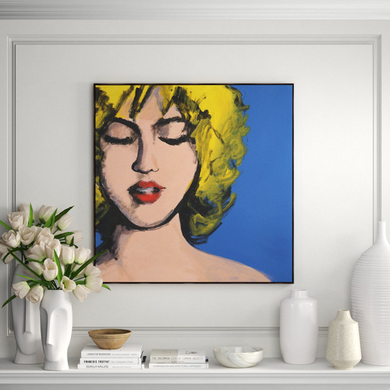 Bubble Pop I Print by Rick Blue, Glass Coat, Yellow, 31.5" H x 31.5" W