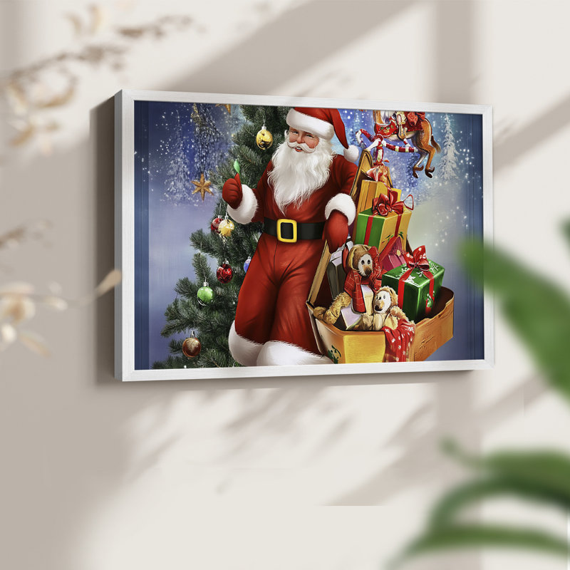 «Chirstmas Art», impression encadrée XX, H 11 po x l 14 po, Blanc