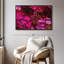 Fleurs rouges et roses sur toile-100705541