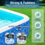 Piscine gonflable en vinyle 1,8 pi x 8,5 pi x 5,3 pi Textiles Hub
