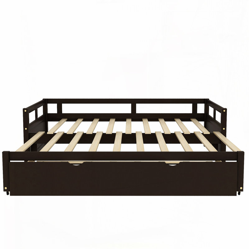 Lit de jour extensible avec couchette, Espresso