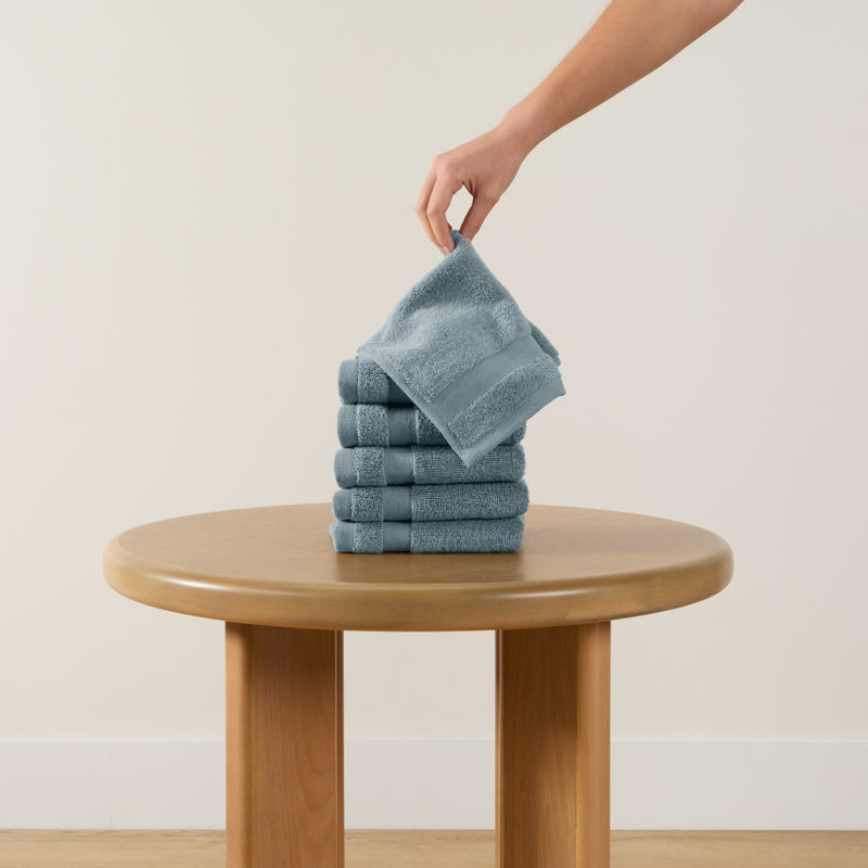 Ensemble de débarbouillettes, Bleu clair