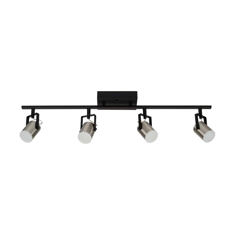 Catalina 33" Matte Black and Brushed Nickel LED Track Light