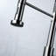 Robinet de lavabo en nickel brossé avec poignée rétractable à poignée simple, mouvement de bec à 360 degrés, corps en métal pour un traitement de surface de cuisine durable, rotation, volume de débit d'eau réglable