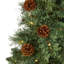 36' H Lighted Artificial Christmas Tree