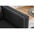 57.9" Grey Fabric Loveseat Sofa-1623488231