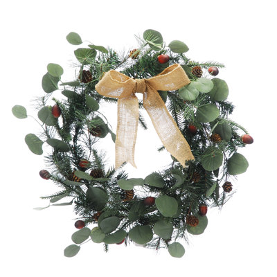 Faux Pine 38.1cm Wreath