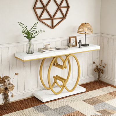 Table d'appoint moderne à console étroite pour couloir