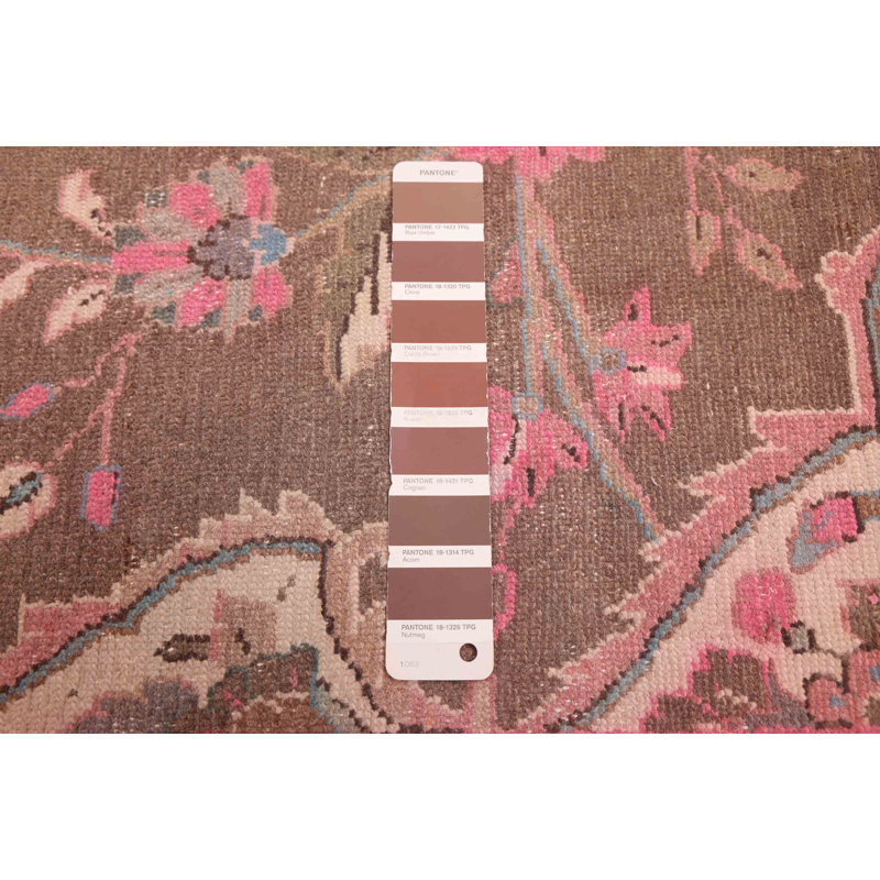 Tapis brun Antalya Vintage 6 pi 8 po x 9 pi 6 po