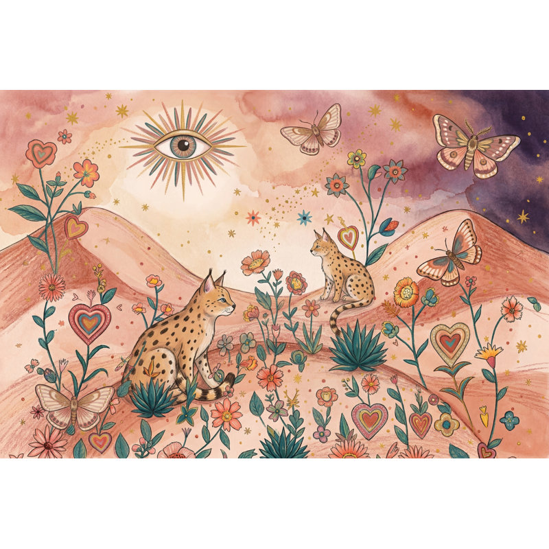 Lynx Wild Cats, 160 po x 108 po, Peler et coller