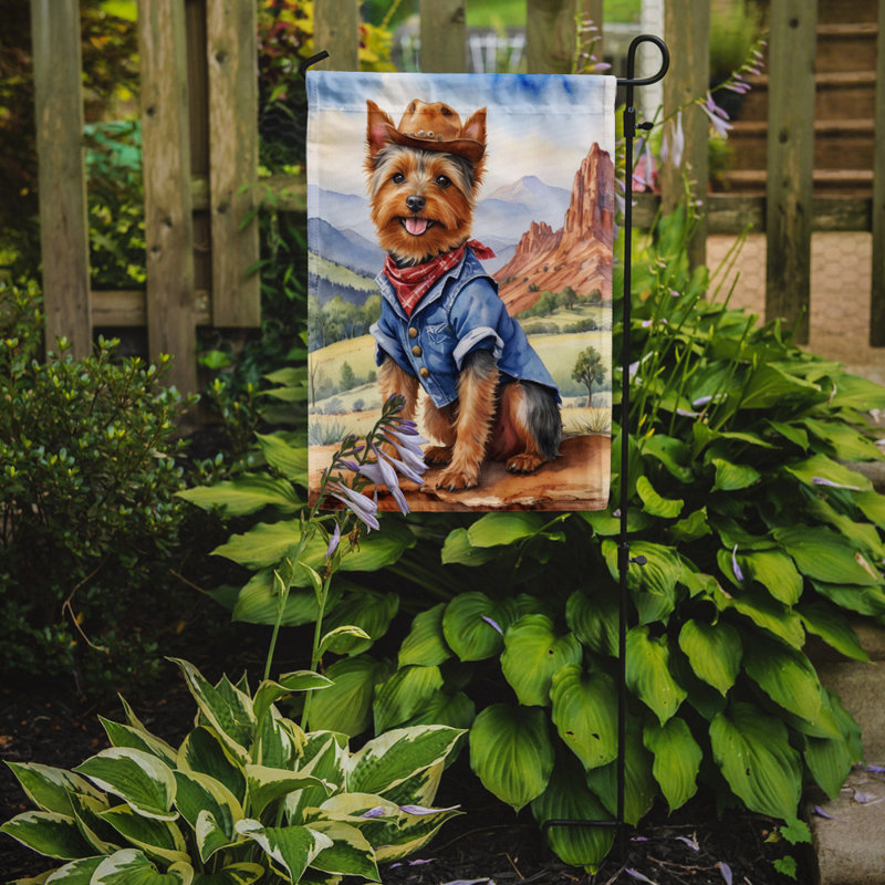 Drapeau Cowboy Welcome Garden, Terrier australien