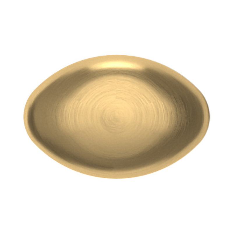 4910 Oval Knob, Satin Brass