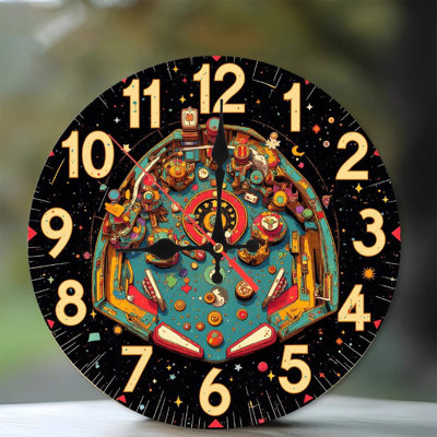 Horloge murale Pinball