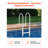 Pool Ladder Thickened 4-Step & 2 Handrails of 300 lb Capacity for 48-54 In Pool