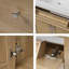 Meuble-lavabo double 60 po avec comptoir en SMC, portes à fermeture en douceur et armoire de rangement