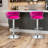 Christal Velvet Swivel Adjustable Height Bar Stool-90489178-93480939