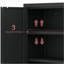 Armoire de rangement en métal avec tablettes réglables-1711619675