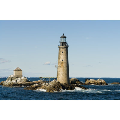 The Graves Light Of Boston - Wrapped Canvas Print