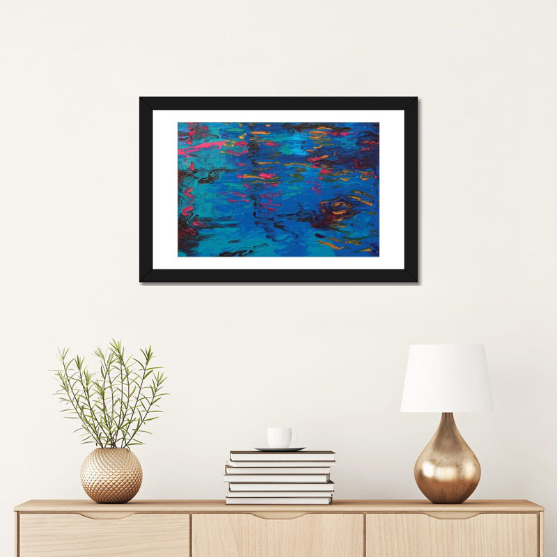 «DC 042» par Iris Scott, impression sur toile, H 16 po x l 24 po x P 1 po, Papier beaux-arts encadré noir, Blanc