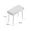 Maze Solid Wood Base Writing Desk-57226187
