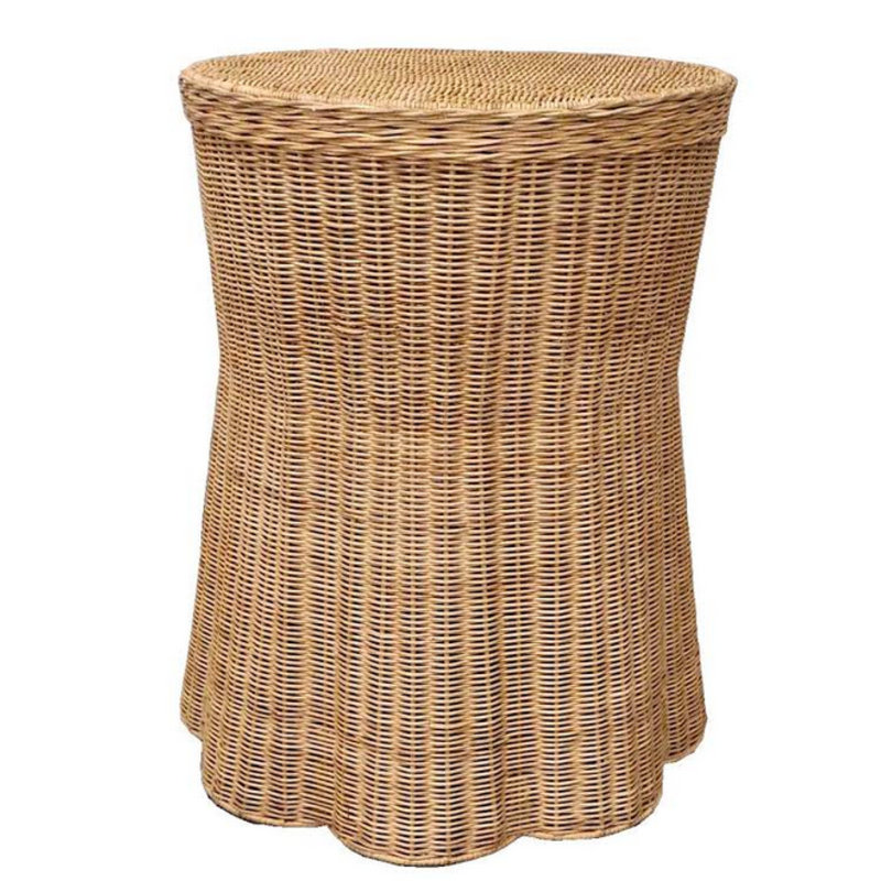 Brouillette Rattan Accent Stool