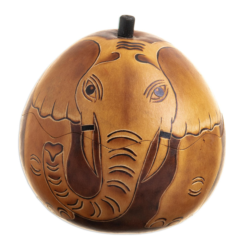 Boîte décorative en bois faite à la main Pulis