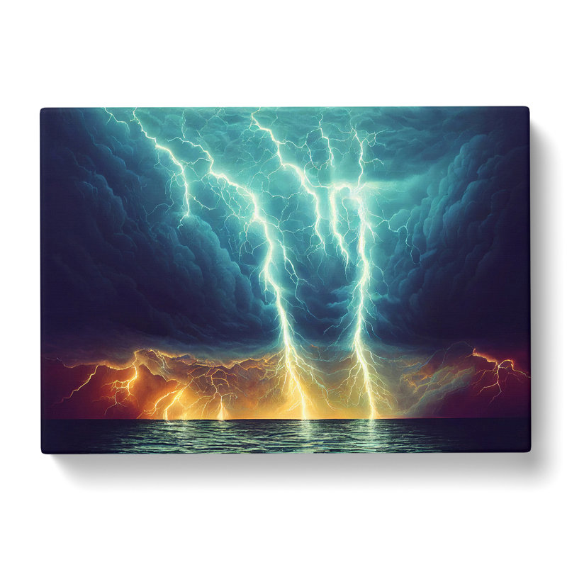 Miraculous Thunderstorm - Wrapped Canvas Print, 35cm H x 50cm W x 3cm D