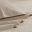 Ensemble de draps 4 pièces 100% coton à imprimé californien 4 pièces, rayures beiges / blanches-132458027-132458030